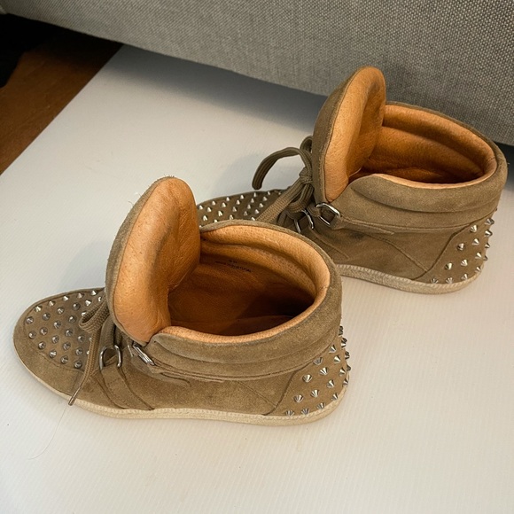 Sandro Light Brown Albatorock High Top Sneakers - Picture 6 of 10